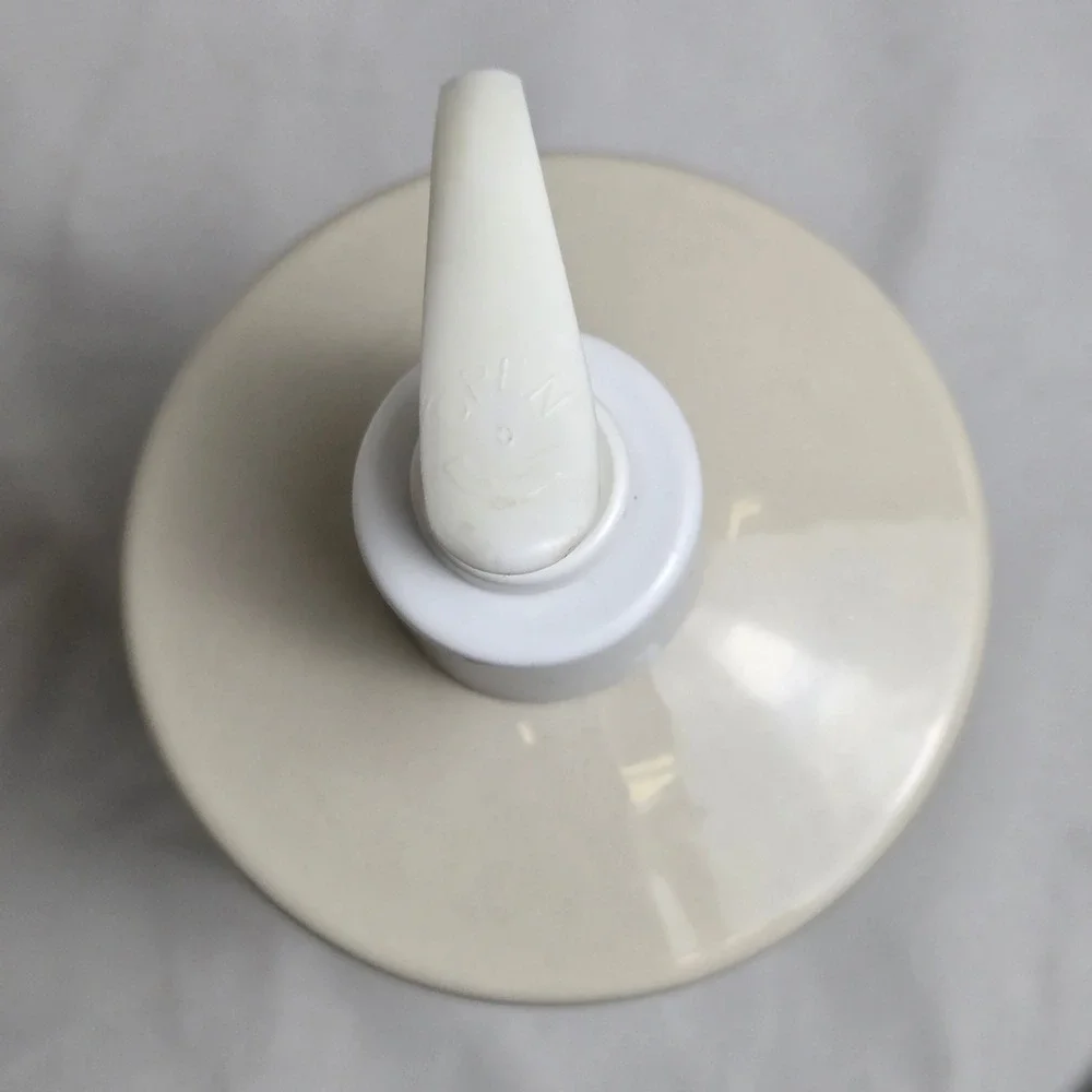 Longaberger Pottery Woven Traditions Soap Lotion Dispenser Ivory 7
